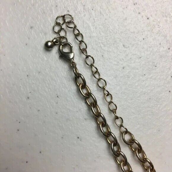 Peachy Pink Statement Necklace 19in Two Row Opaque Translucent Acrylic Beads - Picture 8 of 11